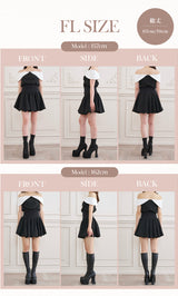 モデル：157cm/162cm（着用サイズ：F-L　着用カラー：BLK）