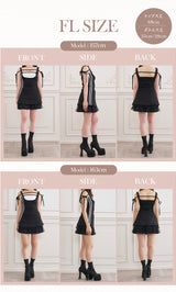 モデル：157cm/163cm（着用サイズ：F-L　着用カラー：BLK）