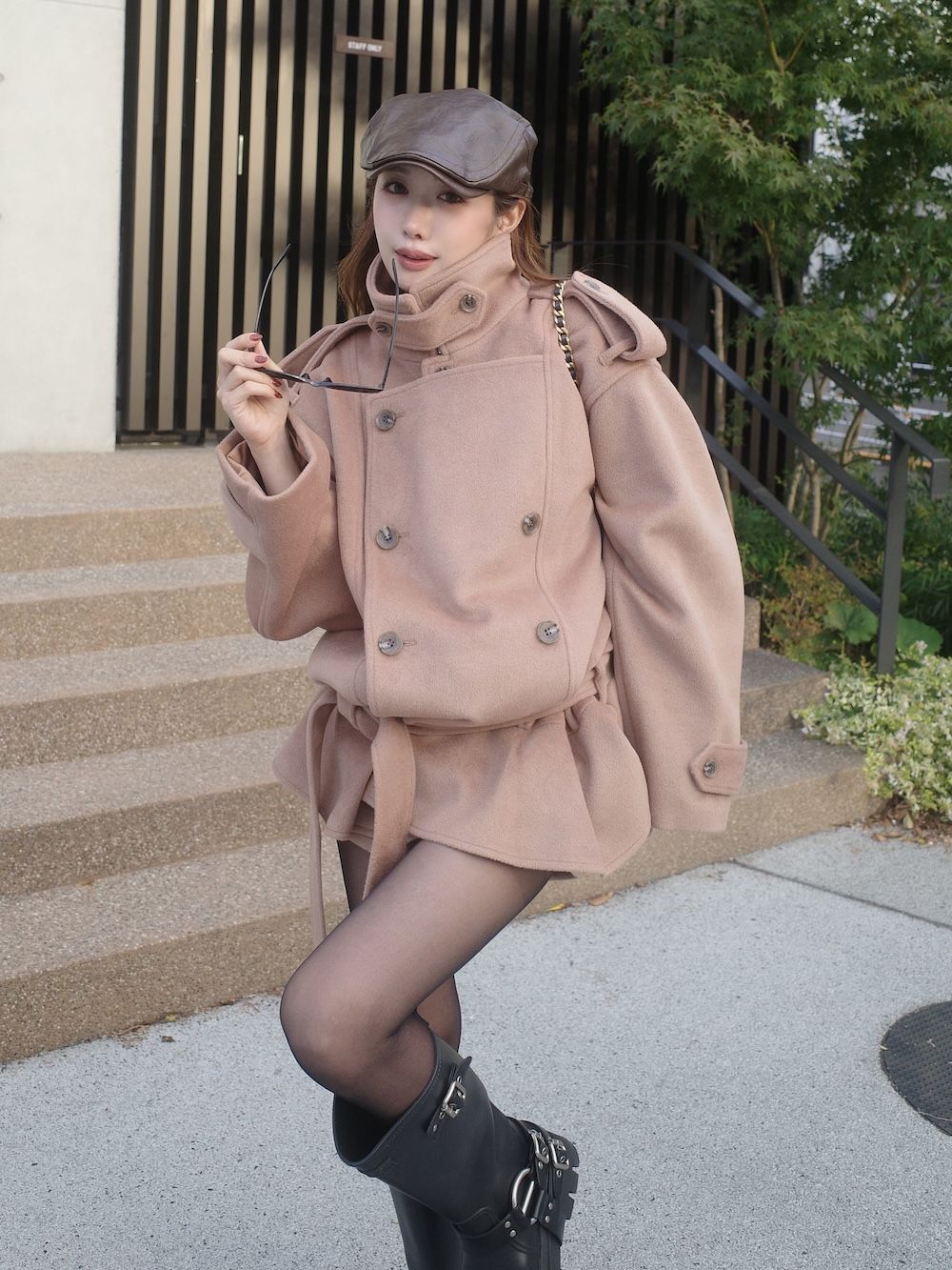 【予約商品】ドロップショルダージャケットコート