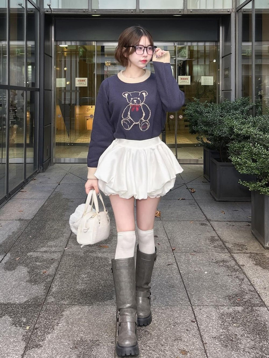 モデル：164cm（着用サイズ：FREE　着用カラー：NVY）