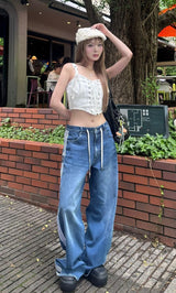 モデル：163cm（着用サイズ：S　着用カラー：BLU）