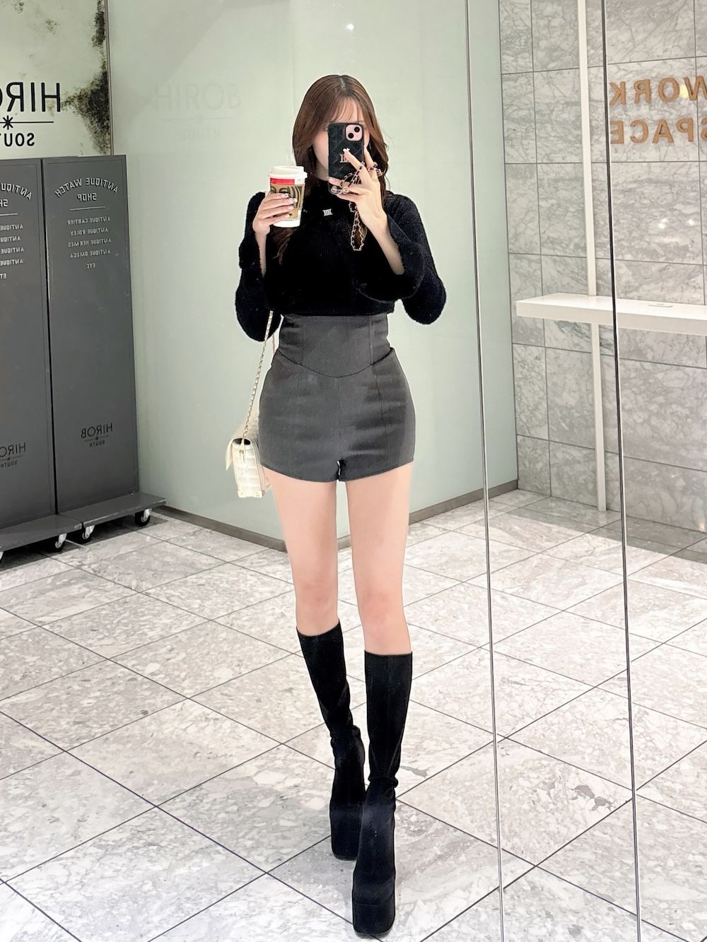 モデル：165cm（着用サイズ：FREE　着用カラー：GRY）