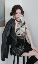 モデル：158cm（着用サイズ：FREE　着用カラー：BRN）
