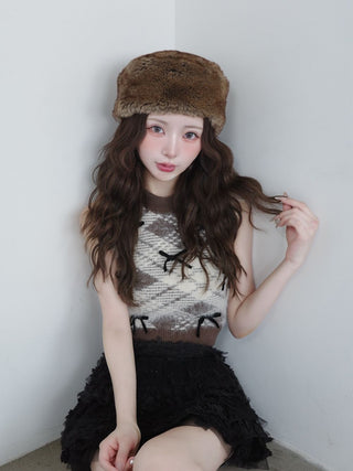 モデル：158cm（着用サイズ：FREE　着用カラー：BRN）