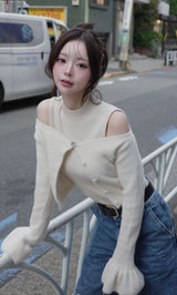 モデル：158cm（着用サイズ：FREE　着用カラー：IVO）