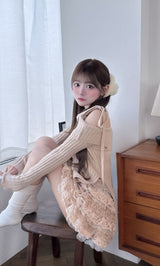 モデル：158cm（着用サイズ：FREE　着用カラー：BEG）