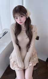 モデル：158cm（着用サイズ：FREE　着用カラー：BEG）