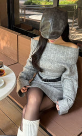 モデル：155cm（着用サイズ：FREE　着用カラー：GRY）