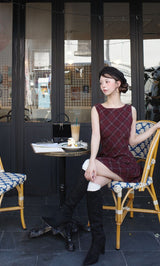 モデル：158cm（着用サイズ：FREE　着用カラー：BRD）