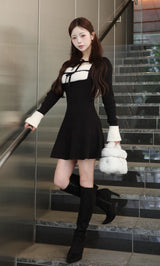 モデル：158cm（着用サイズ：FREE　着用カラー：BLK）