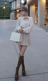 モデル：155cm（着用サイズ：FREE　着用カラー：IVO）