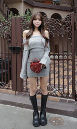 モデル：163cm（着用サイズ：M　着用カラー：BLK）