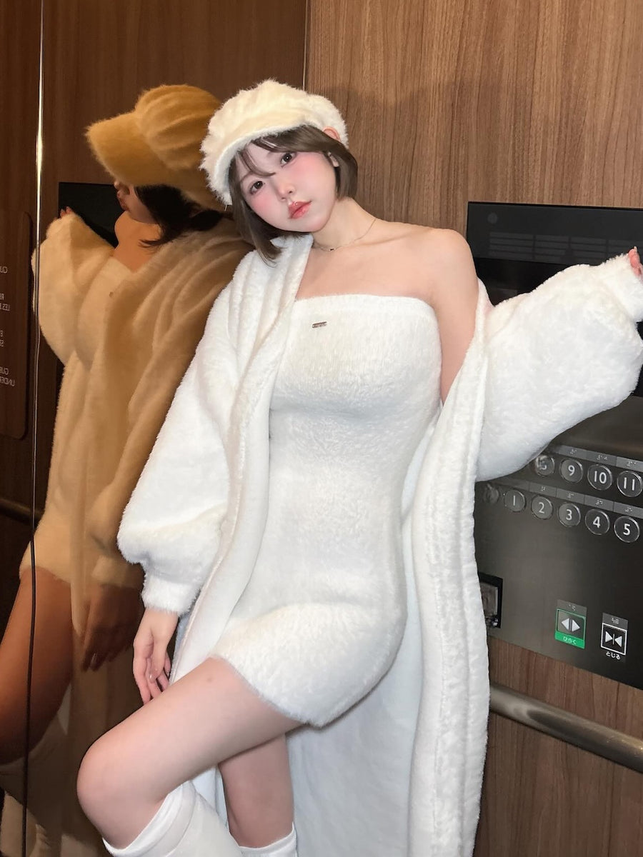 モデル：164cm（着用サイズ：FL　着用カラー：WHT）