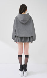 モデル：165cm（着用サイズ：FREE　着用カラー：GRY）