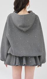 モデル：165cm（着用サイズ：FREE　着用カラー：GRY）