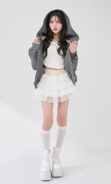 モデル：165cm（着用サイズ：FREE　着用カラー：GRY）