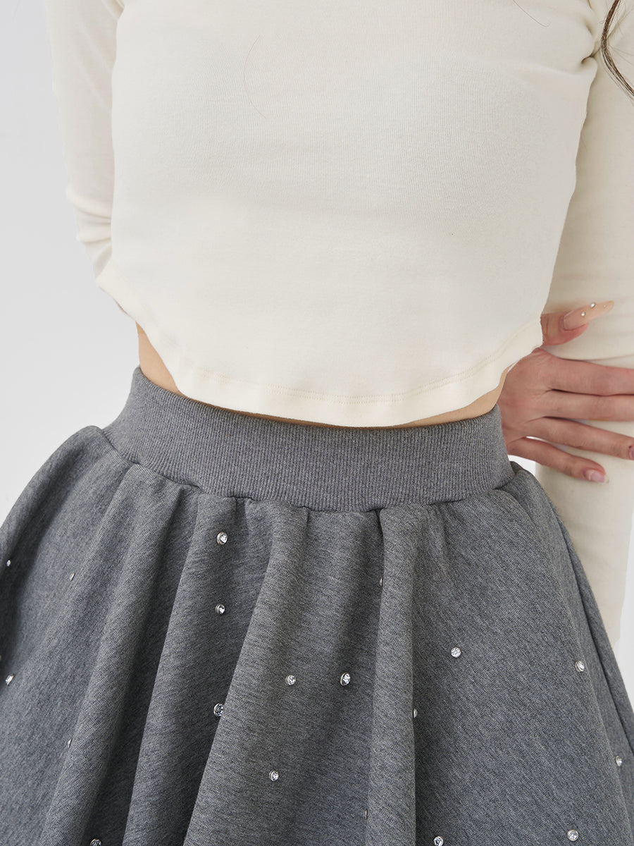 モデル：165cm（着用サイズ：FREE　着用カラー：GRY）