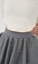 モデル：165cm（着用サイズ：FREE　着用カラー：GRY）