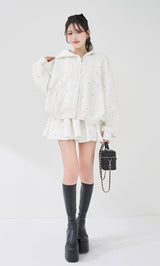 モデル：165cm（着用サイズ：FREE　着用カラー：WHT）