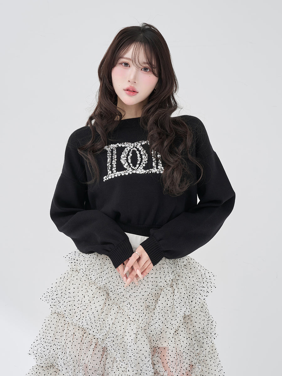 モデル：165cm（着用サイズ：FREE　着用カラー：BLK）