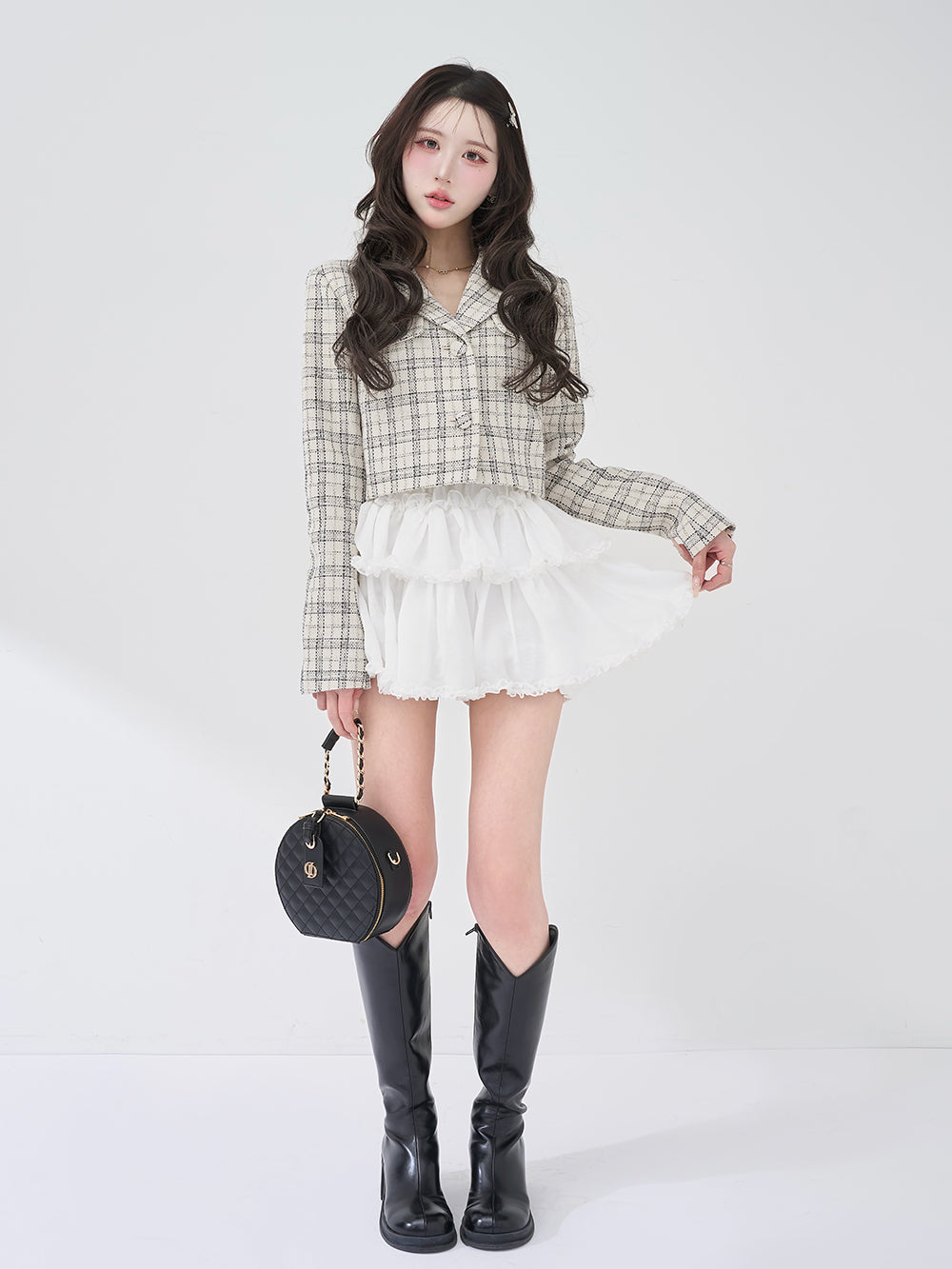 モデル：165cm（着用サイズ：S　着用カラー：MIX）