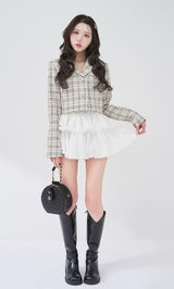 モデル：165cm（着用サイズ：S　着用カラー：MIX）