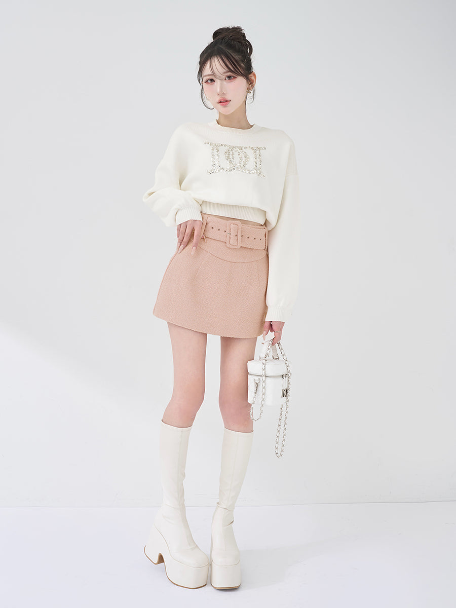 モデル：165cm（着用サイズ：FREE　着用カラー：WHT）