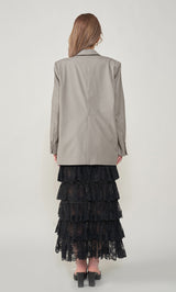 モデル：165cm（着用サイズ：FREE　着用カラー：GRY）
