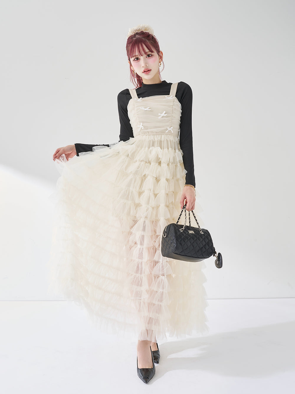モデル：165cm（着用サイズ：FREE　着用カラー：WHT）