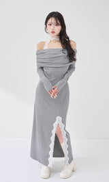 モデル：165cm（着用サイズ：FREE　着用カラー：GRY）