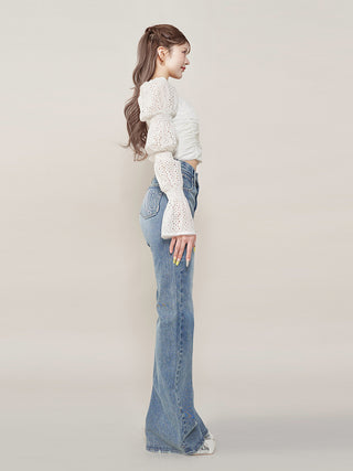 モデル：165cm（着用サイズ：FREE　着用カラー：WHT）