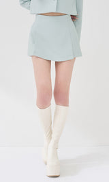 モデル：165cm（着用サイズ：S　着用カラー：SAX）