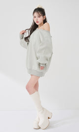 モデル：165cm（着用サイズ：FREE　着用カラー：L-GRY）