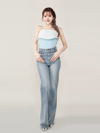 モデル：165cm（着用サイズ：M　着用カラー：BLU）