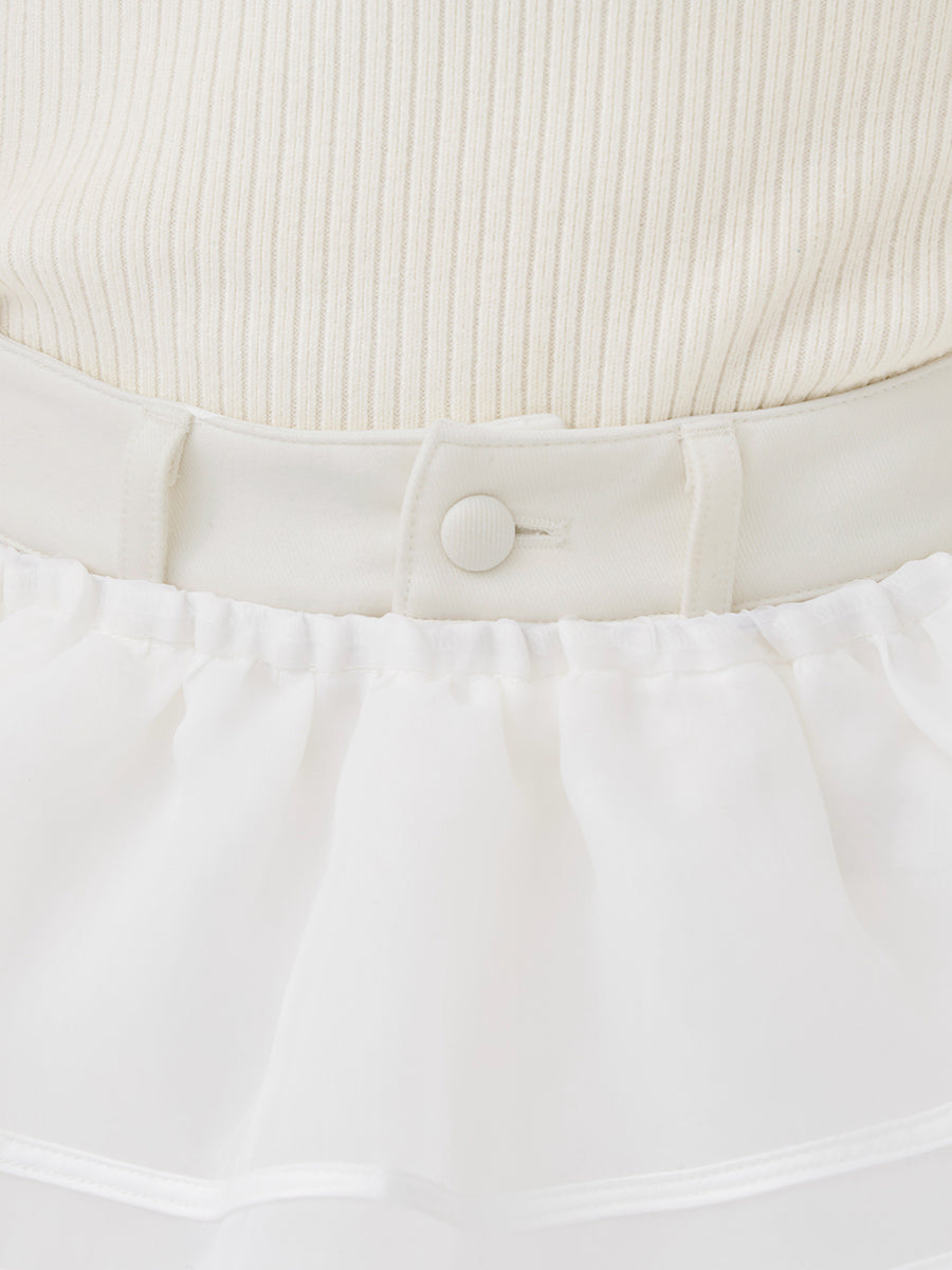 モデル：165cm（着用サイズ：S　着用カラー：WHT）