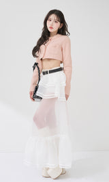 モデル：165cm（着用サイズ：S　着用カラー：WHT）