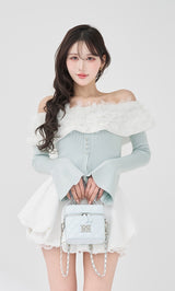 モデル：165cm（着用サイズ：FREE　着用カラー：SAX）