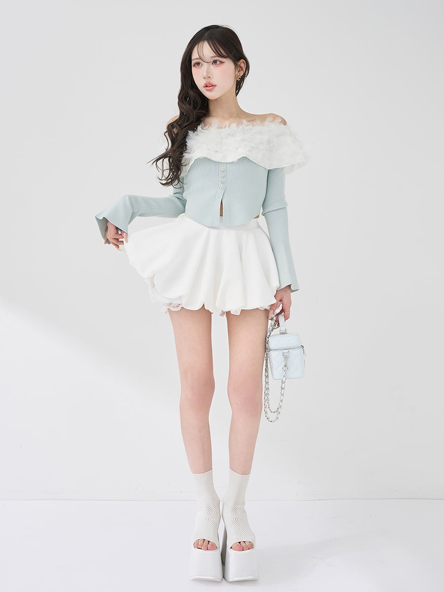 モデル：165cm（着用サイズ：FREE　着用カラー：SAX）