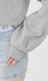 モデル：165cm（着用サイズ：FREE　着用カラー：GRY）