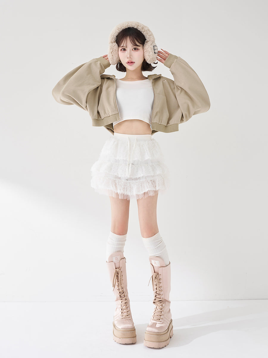 モデル：165cm（着用サイズ：FREE　着用カラー：BEG）