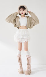 モデル：165cm（着用サイズ：FREE　着用カラー：BEG）