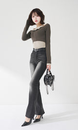 モデル：165cm（着用サイズ：FREE　着用カラー：C-GRY）