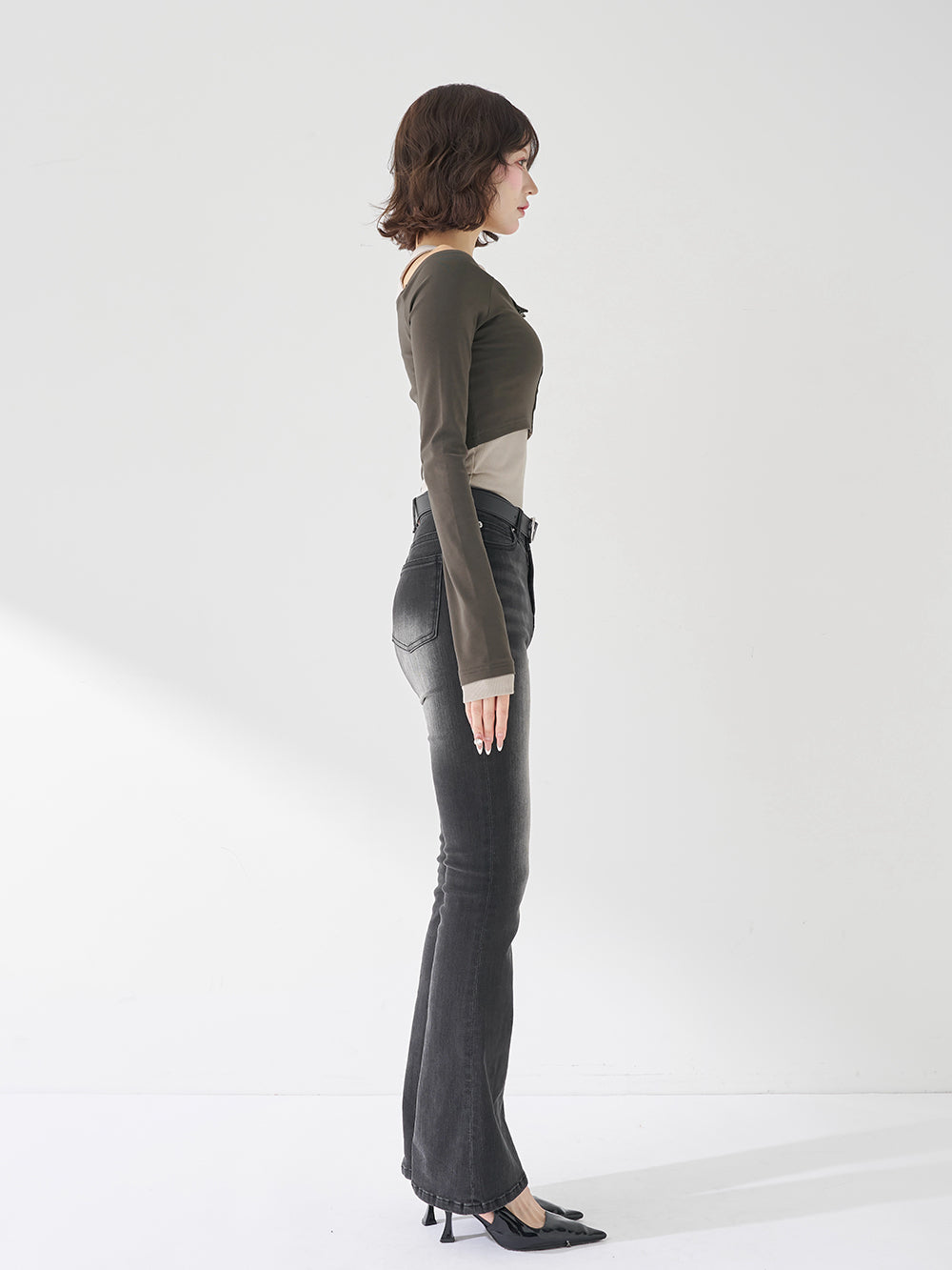 モデル：165cm（着用サイズ：FREE　着用カラー：C-GRY）