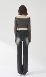 モデル：165cm（着用サイズ：FREE　着用カラー：C-GRY）