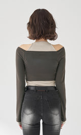 モデル：165cm（着用サイズ：FREE　着用カラー：C-GRY）