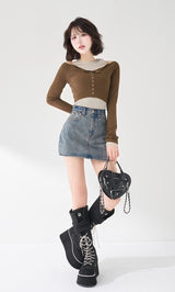 モデル：165cm（着用サイズ：FREE　着用カラー：MOC）