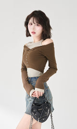 モデル：165cm（着用サイズ：FREE　着用カラー：MOC）