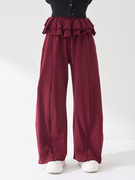 Used Look Frill Sweatpants