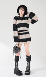 モデル：165cm（着用サイズ：FREE　着用カラー：BLK）