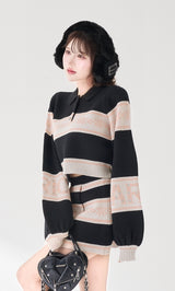 モデル：165cm（着用サイズ：FREE　着用カラー：BLK）